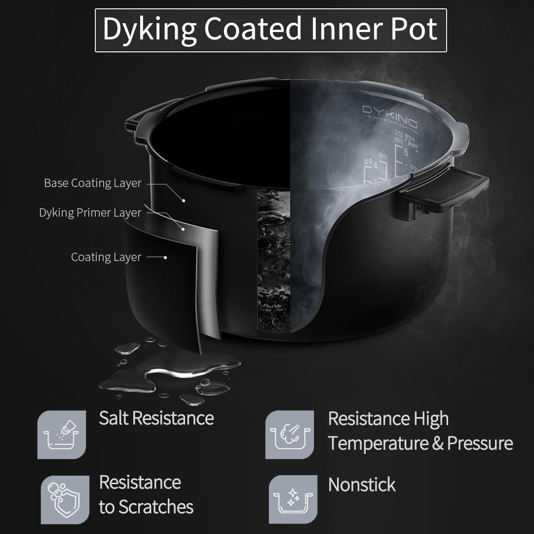 6-Cup (6 Person) IH Dual Pressure Rice Cooker (CRH-TWK0640WUS) Cuchen USA