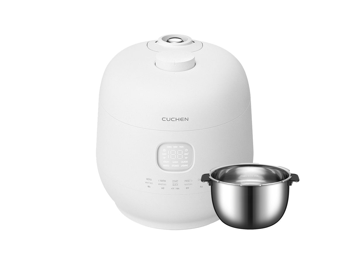 Cuchen White Stainless Steel inner pot Rice Cooker