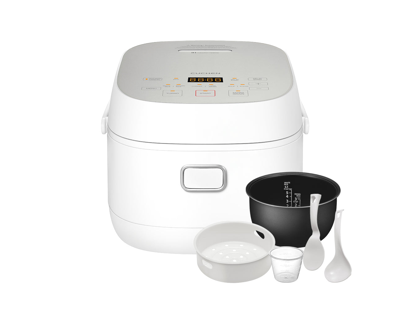 cuchen white electric rice cooker IH