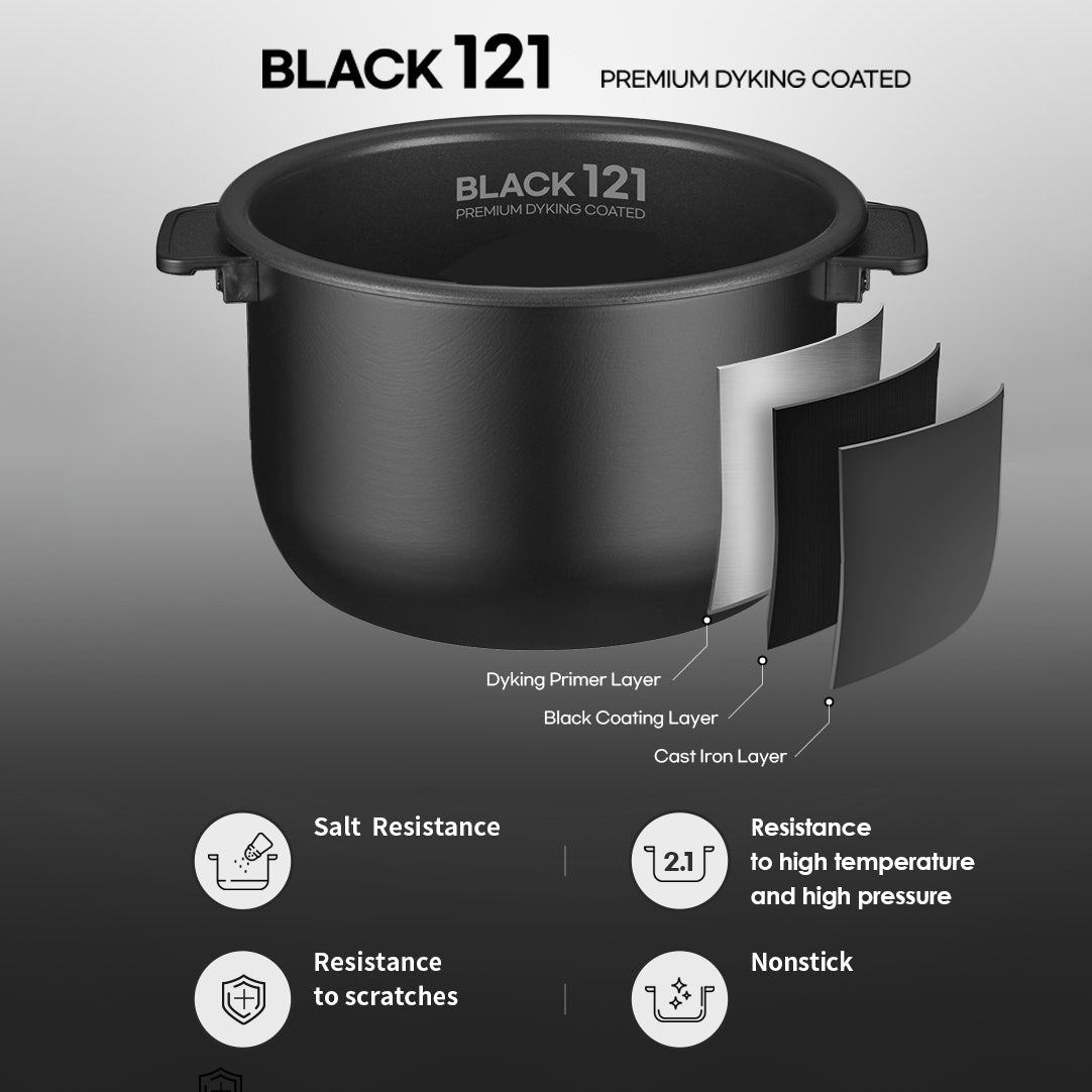 6-Cup (6 Person) IH 2.1 Pressure Rice Cooker (CRT-RPK0640IUS) Cuchen USA