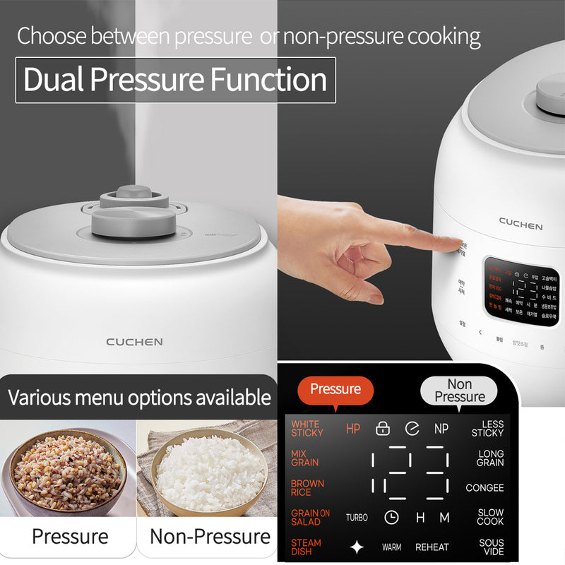 6-Cup Dual Pressure Rice Cooker (CRS-FWK0640WUS) – CUCHEN USA