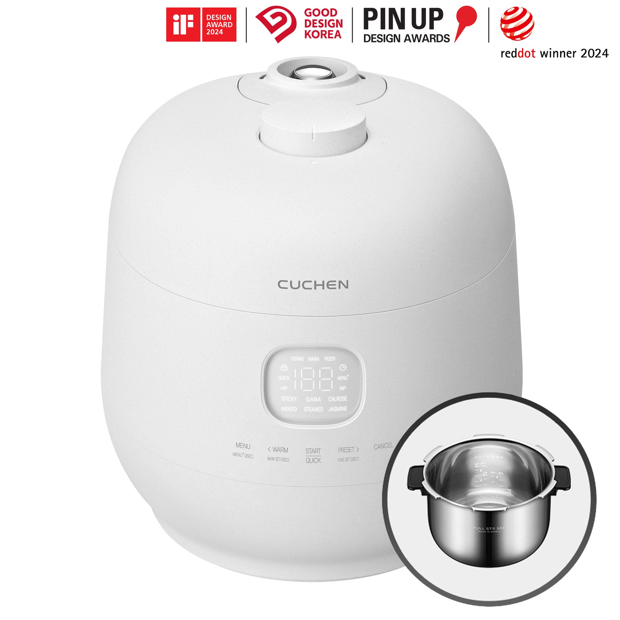 6Cup IH Dual Pressure Full Stainless Rice Cooker (CRHTWS0610PWUS