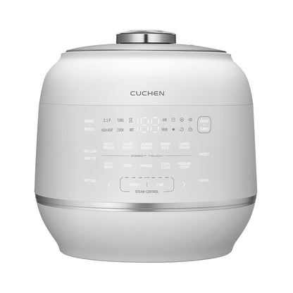 White humidifier with control panel on a white background