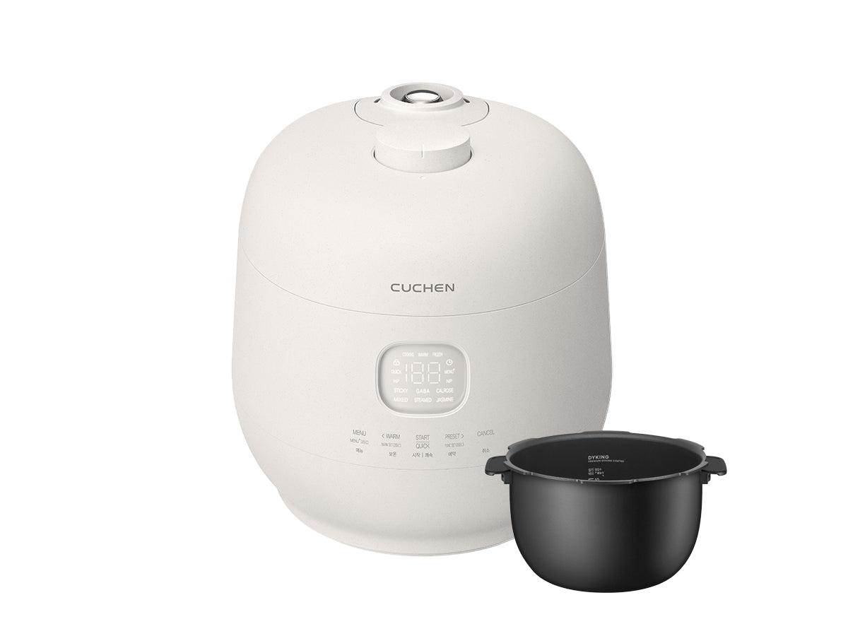 [CERTIFIED RENEWED] 10-Cup (10 Person) IH Dual Pressure Rice Cooker (CRH-TWK1040WUS-RE) Cuchen USA