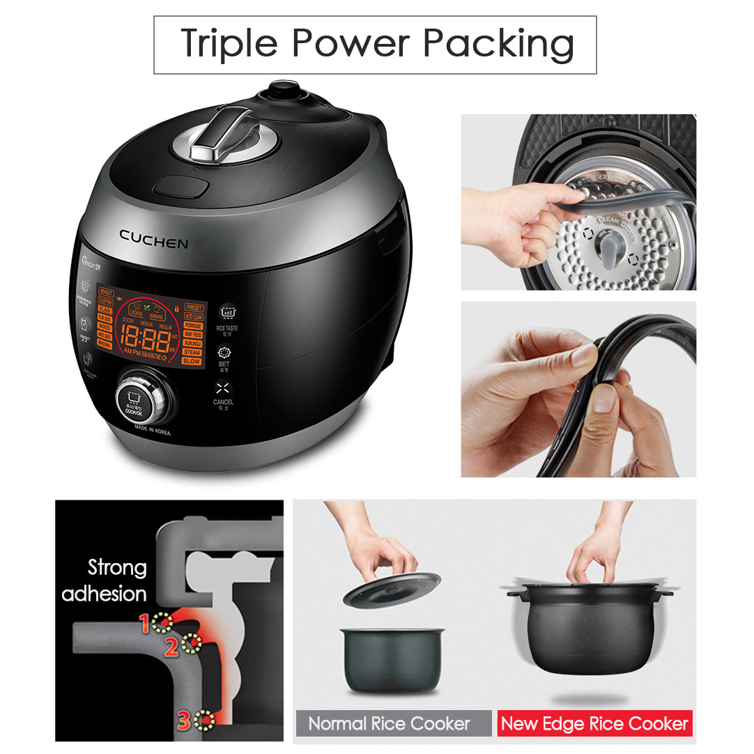 [CERTIFIED RENEWED] 10-Cup (10 Person) Heating Pressure Rice Cooker (CJS-FD1004RVUS)